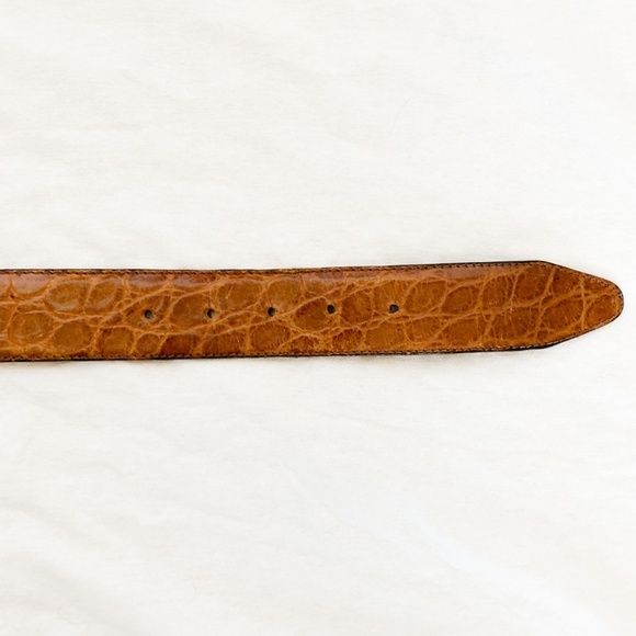 cognac croc belt main image 4